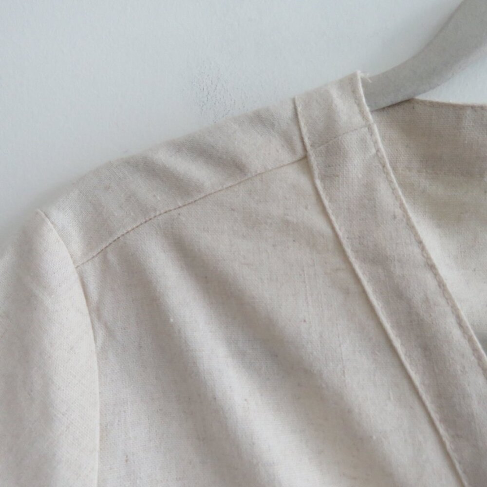 PRINCESS POLLY Linen Blend Utility Boilersuit Jumpsuit in Oatmeal - Size US 4 - Picture 5 of 16